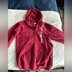 Men’s medium carhartt zip up hoodie. $20